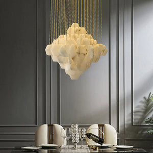 Moonshade Natural Marble Modern Pendant Chandelier