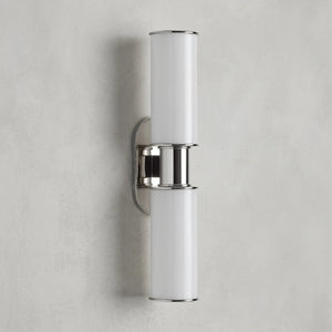Harlin Modern Milk Glass 2-Light Wall Sconce-Vancei