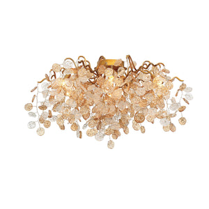 Campo Round Flush Mount Ceiling Fixture 7 Light 27"