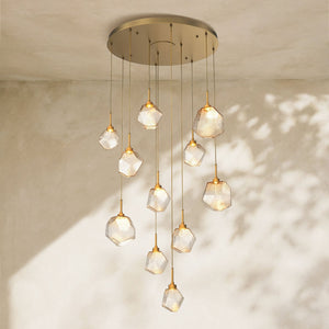 Art Twisted Round Chandelier