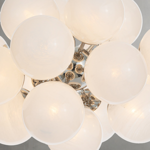 Mandoza Nickel Glass Chandelier-Vancei