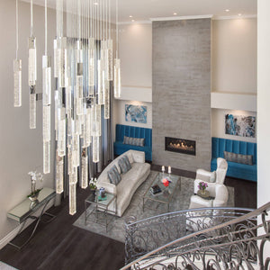 Sparkling Night Chandelier Vertical // XL 25 Light