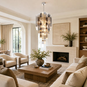 Altesa Square Glass Chandelier 20-Light