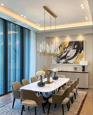 Pezzo Long Chandelier 40"W 59"W 78"W-Vancei