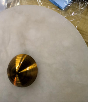 Median Alabaster Flush mount Wall Sconce