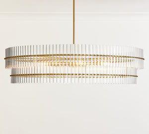 Mallory Crystal Round Chandlier 29.5" 48"