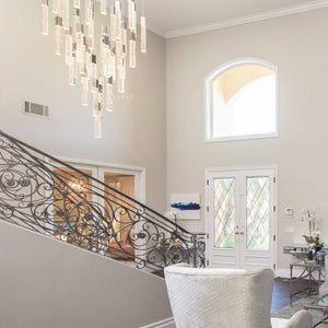 Sparkling Night Chandelier Vertical // XL 25 Light