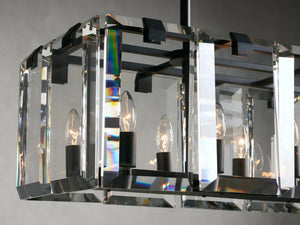 Crystal Prism Rectangular Chandelier 40''53''