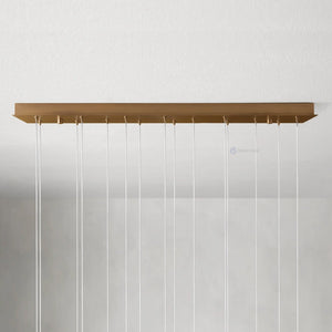 Arica Alabaster Linear Chandelier - Oasislives