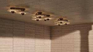 Median Alabaster Flush mount - 4 Surface