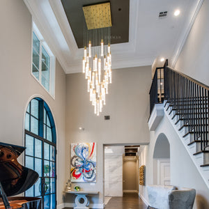 Sparkling Night Chandelier Vertical // XL 25 Light
