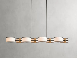 Daphne Fabric Linear Chandelier
