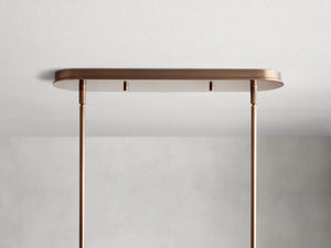 Daphne Fabric Linear Chandelier
