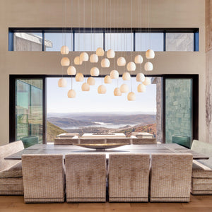 Arica Alabaster Linear Chandelier - Oasislives