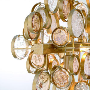 Trento Clustered Glass Linear Chandelier 40"