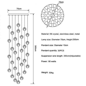 Adonis Suspension Water Drop Chandelier-Vancei