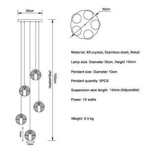 Adonis Suspension Water Drop Chandelier-Vancei