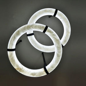 Glacera Alabaster Lorry Oslo Art Chandelier 8 Size