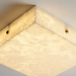 Alabaster Square Flushmount 15.8"L 19.7"L-Vancei