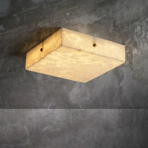 Alabaster Square Flushmount 15.8"L 19.7"L-Vancei