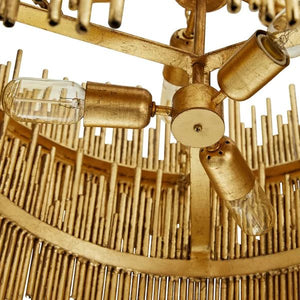 Althely Brass 8 Lights 2-Tier Chandelier