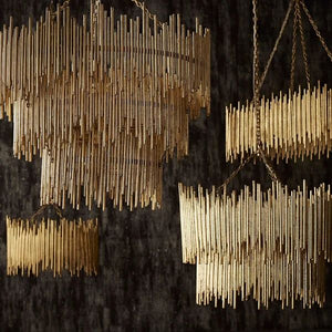Althely Brass 12 Lights 3- Tier Chandelier