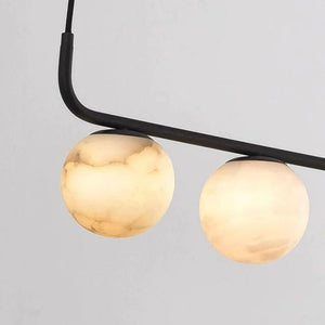 Alabaster Global Linear Chandelier L40"-Vancei