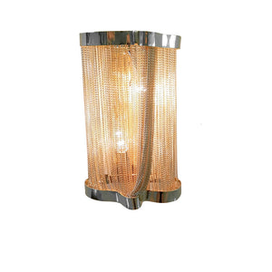 Ashlee Aluminum Chain Tassel Wall Sconce-Vancei