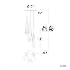 Devotion Pendant 3 Light-Vancei