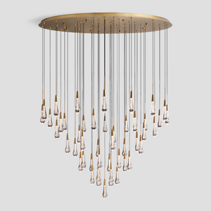 Solitaire Round Chandelier 17" 24" 36“ 58“