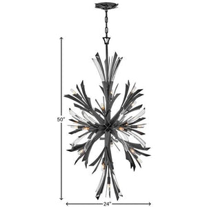 Bergamots 19 Lights Crystal Chandelier