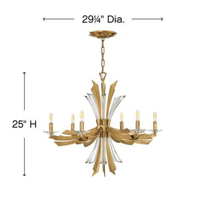 Bergamots 6 Lights Chandelier