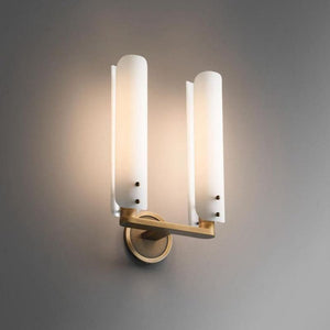 Bonnie Double White Glass Shard Wall Light-Vancei