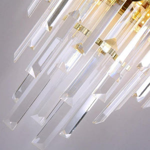 Bourbons Conical Clear Crystal Wall Sconce 16"H-Vancei