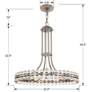 Caven 8 Light Chandelier 22''-Vancei