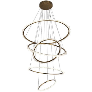 Primary Crystal Cluster Multi Rings Chandelier-Vancei