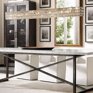 Medicis Crystal Linear Chandelier-Vancei