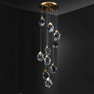 Nicole Crystal Staircase Chandelier-Vancei