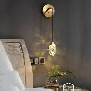 Nicole Crystal Wall Sconce Cord-Vancei