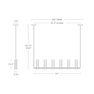 Cono Linear Chandelier for Dining Room-Vancei