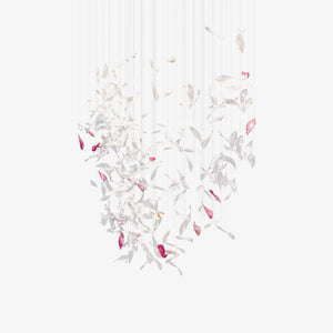 Flying Glass Feather Chandelier-Vancei