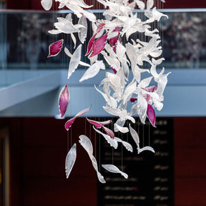 Flying Glass Feather Chandelier-Vancei