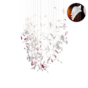Flying Glass Feather Chandelier-Vancei