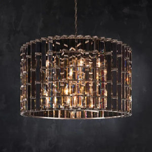 Dora Glass Round Pendant Chandelier-Vancei
