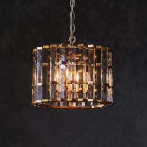 Dora Glass Round Pendant Chandelier-Vancei