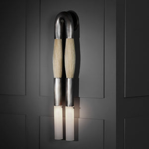 Antonia Horsehair Double Sconce