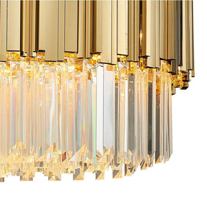 Elian Round Crystal Chandelier-Vancei