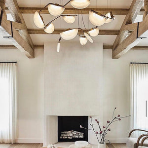 Glacera Alabaster Artistic Modern Chandelier