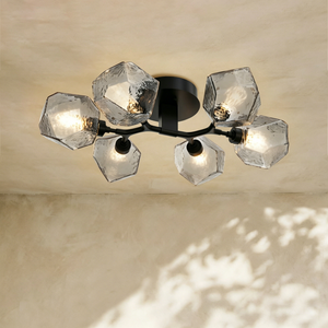Art Twisted Flushmount Light
