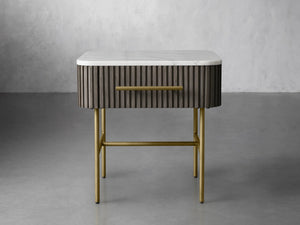 Finnley End Table with Drawer-Vancei